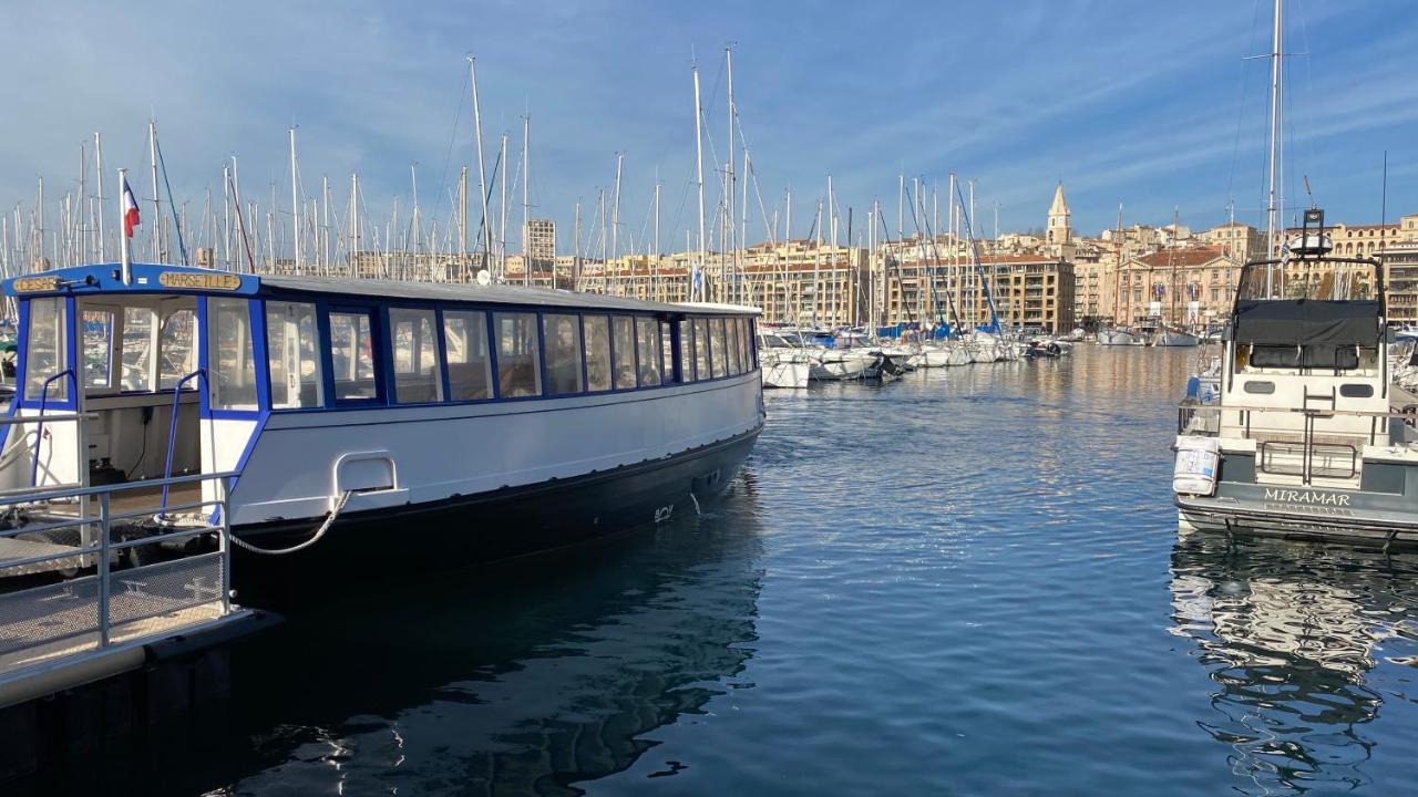 Escale Marseillaise, Grand T2 Calme, Pres Du Vieux Port Pour 2 A 4 Personnes, Nettoyage Rigoureux Lägenhet Marseille Exteriör bild