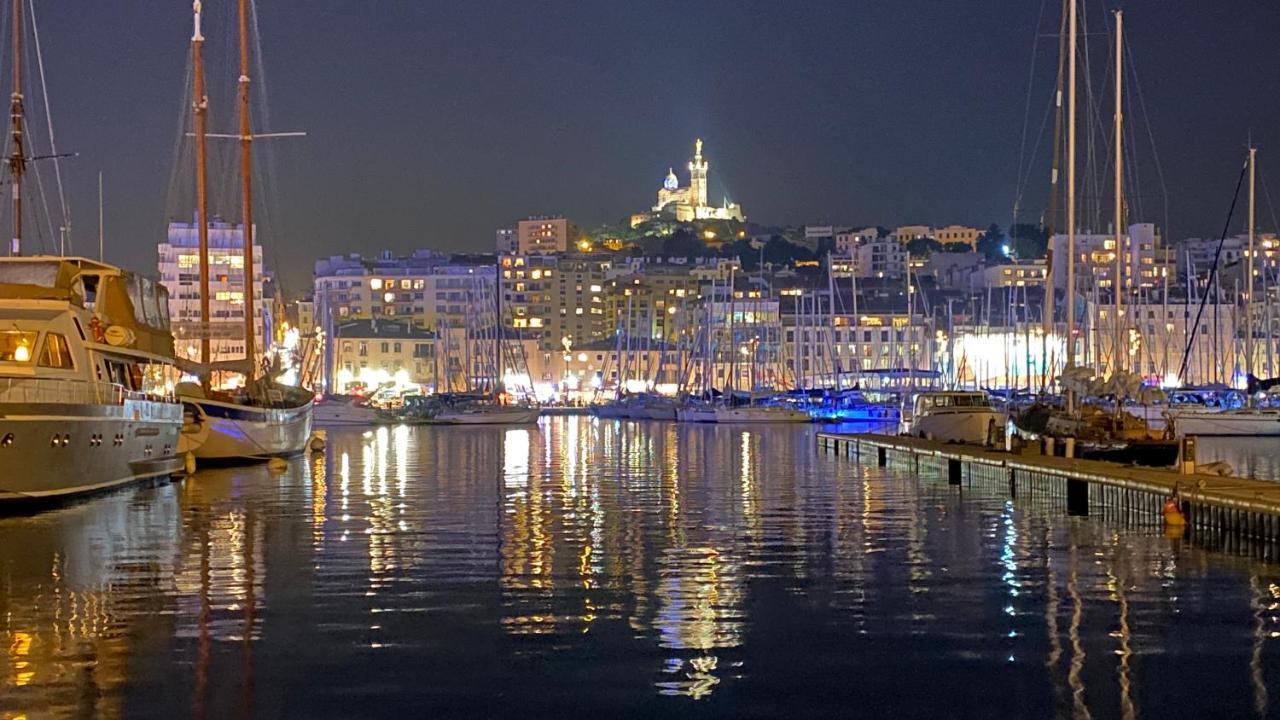 Escale Marseillaise, Grand T2 Calme, Pres Du Vieux Port Pour 2 A 4 Personnes, Nettoyage Rigoureux Lägenhet Marseille Exteriör bild